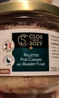 Rillettes pur canard au magret fumé