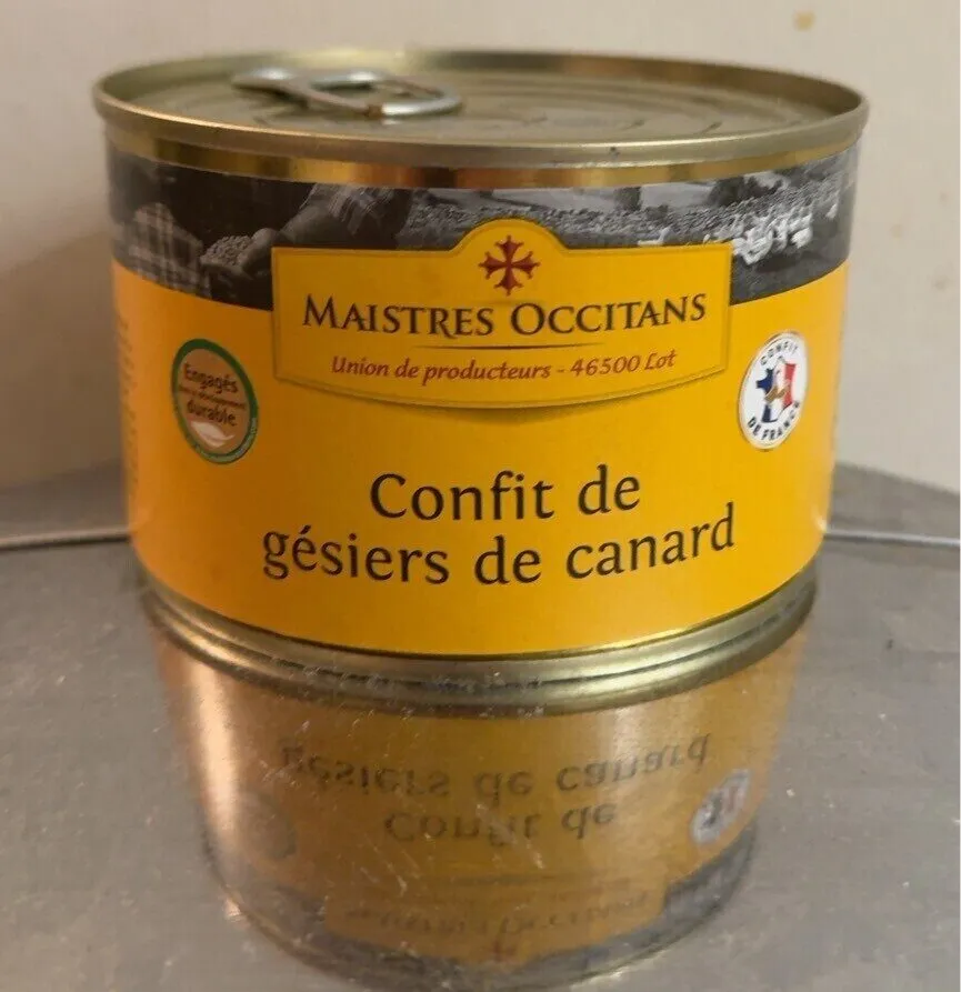 Confit de gésiers de canard