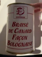 Braisé de canard façon bolognaise