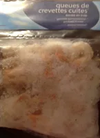 Queue de crevettes cuites