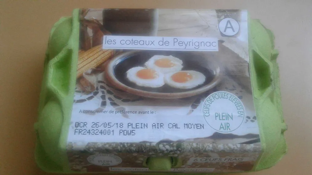 Les Coteaux de Peyrignac oeuf frais plein air