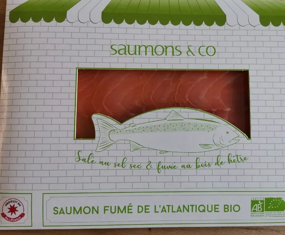 Saumon fumé de l'atlantique bio