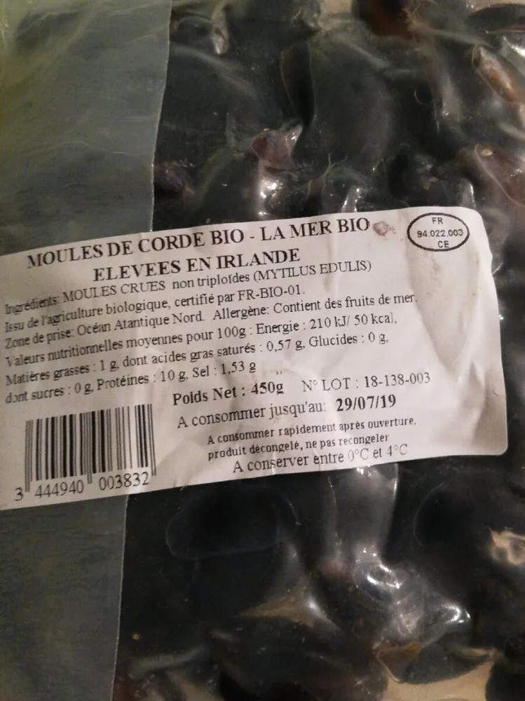 Moules de cordes bio