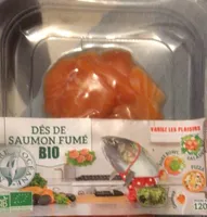 Dés de saumon fumé bio