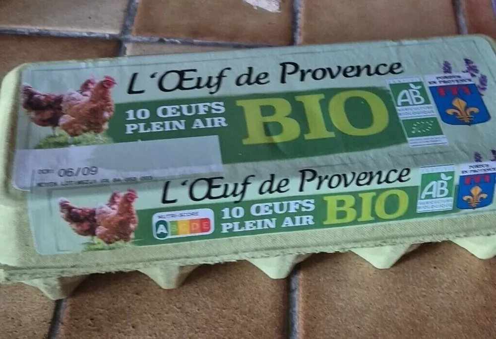 Oeuf bio de provence