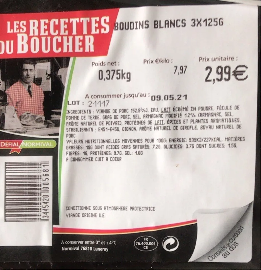Boudins blancs