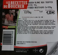 Boudin blanc aux truffes