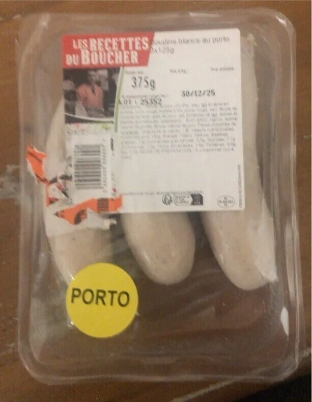 Boudins blancs au porto