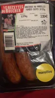 Saucisses au maroilles fumées cuites