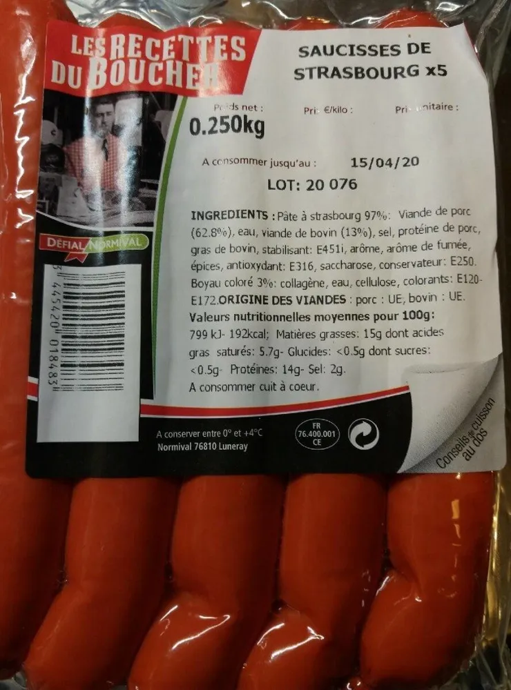 Saucisses de Strasbourg