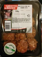 Boulettes de porc aux oignons frits