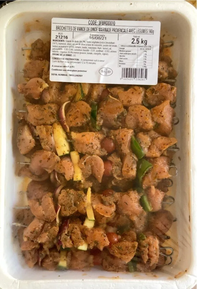 Brochette de dinde marinée à la provençal