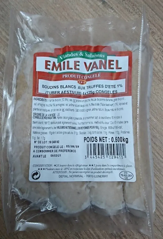 Boudin blanc aux truffes d'été