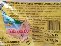 Saucisses fumées cuites Touloulou