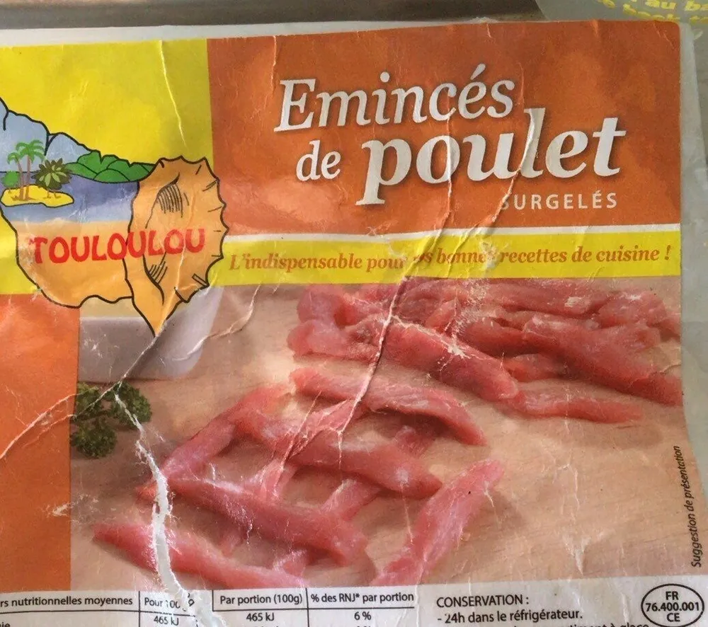 Emincés de poulet