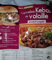 Lamelles kebab de volail