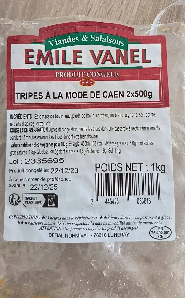 Tripes à la mode de Caen