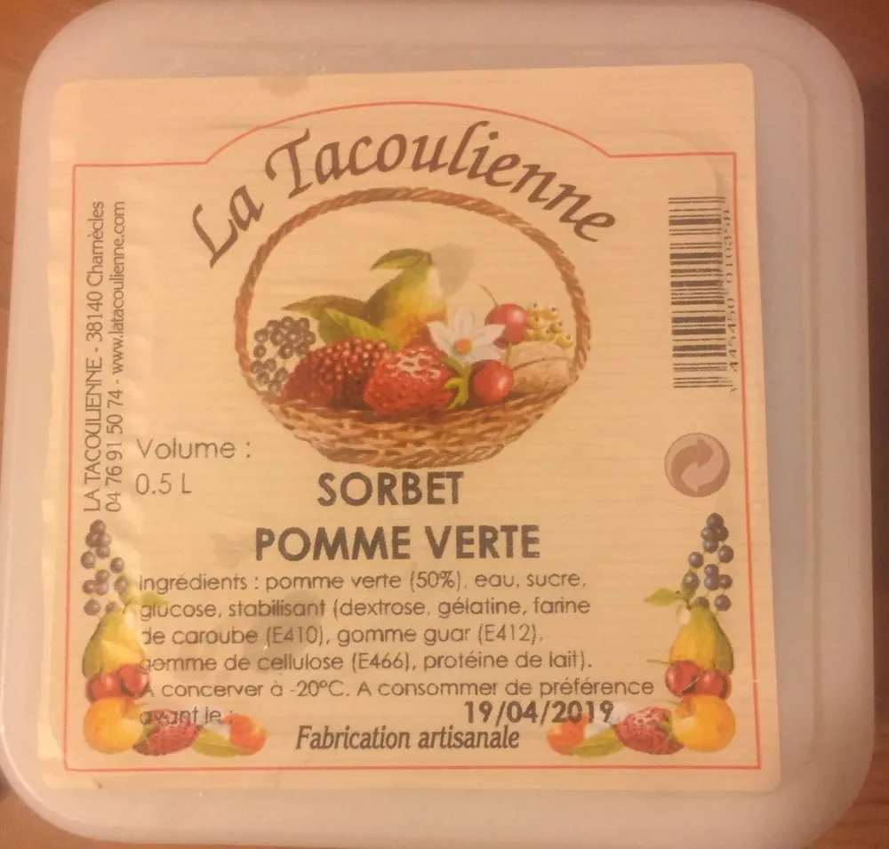 Sorbet pomme verte