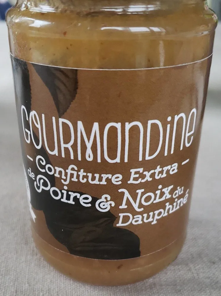 Confiture extra de poire et noix du Dauphiné