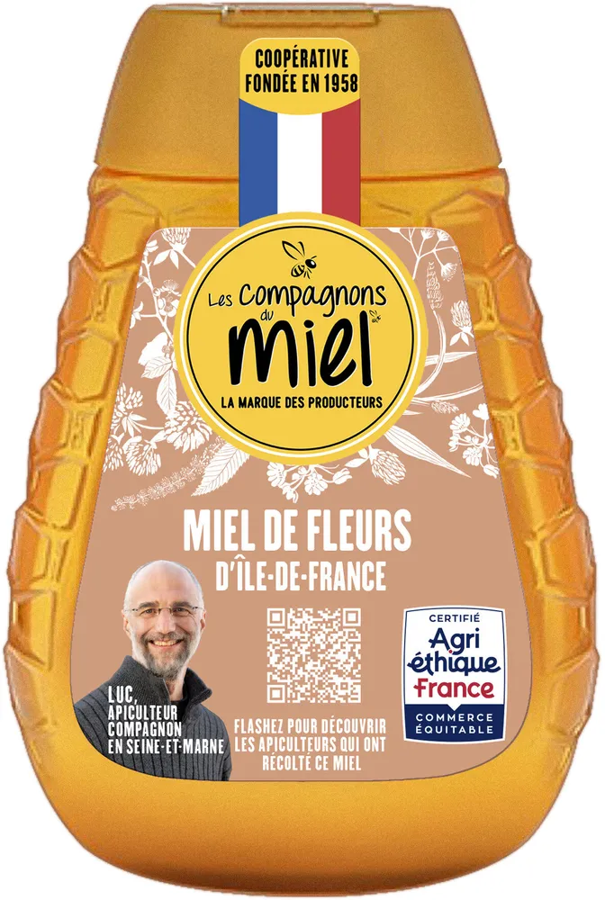 Miel squeezer de Fleurs d'Ile-de-France