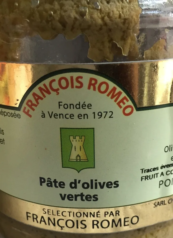 Pâte d'olives vertes