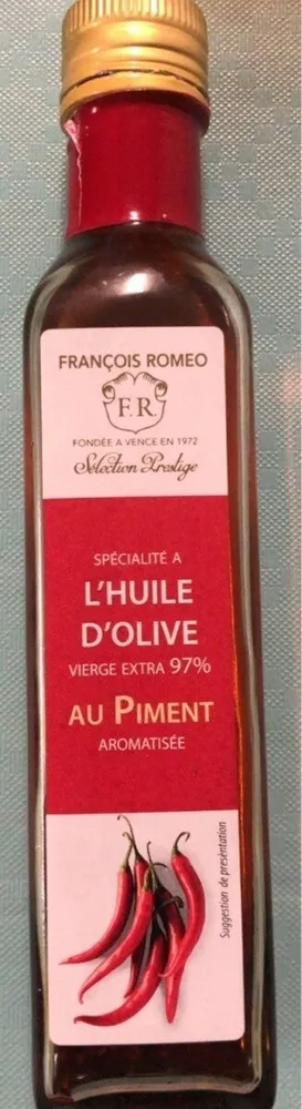 Huile d’olive au piment