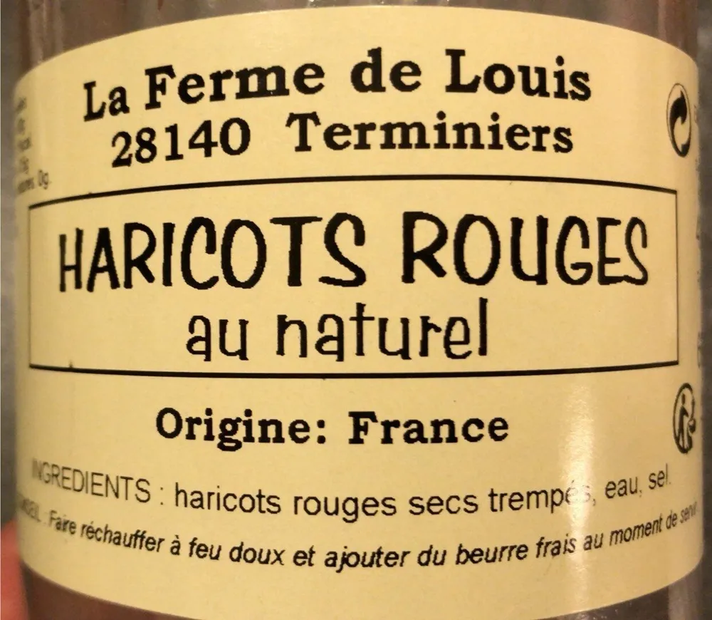 Haricots rouges au naturel