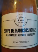 Soupe de haricots rouges à la tomate et au piment d'Espelette