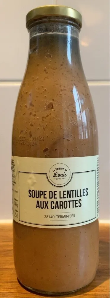 Soupe de lentilles aux carottes