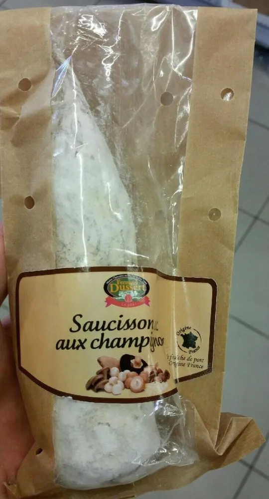 Saucisson sec aux champignons