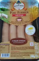 Knack d'Alsace Supérieure Porc Fermier