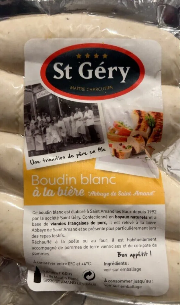 Boudin blanc abbaye de st amand