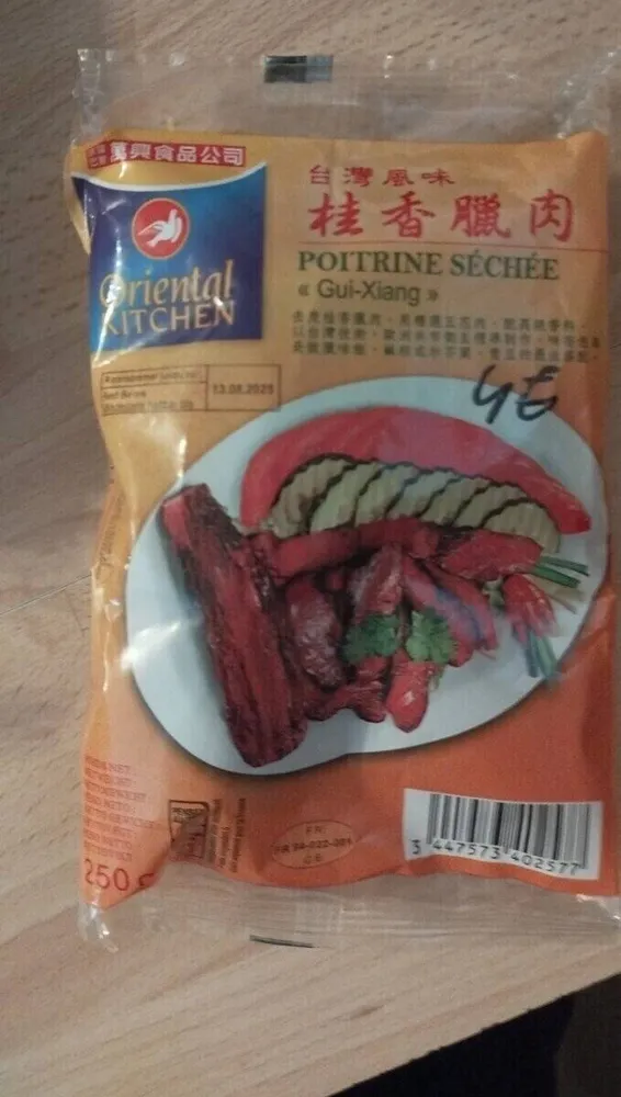 Poitrine séchée