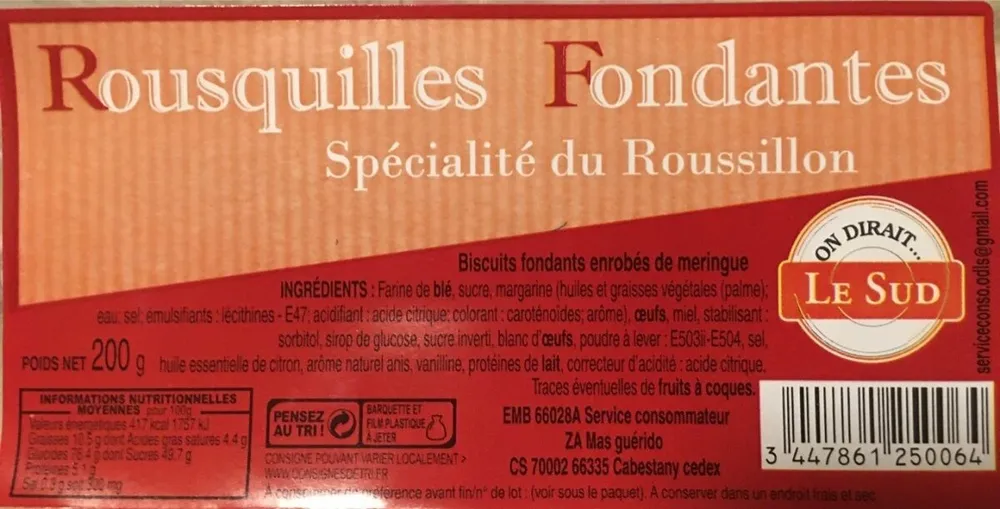 Rousquilles fondantes
