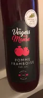 Pur jus de fruit pommes framboises