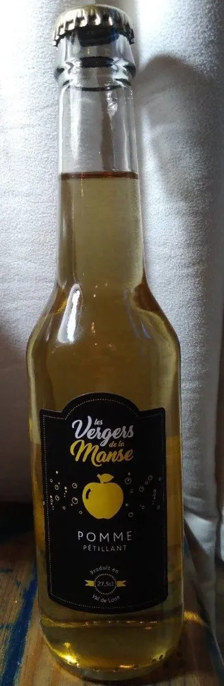 Jus de pommes pétillant