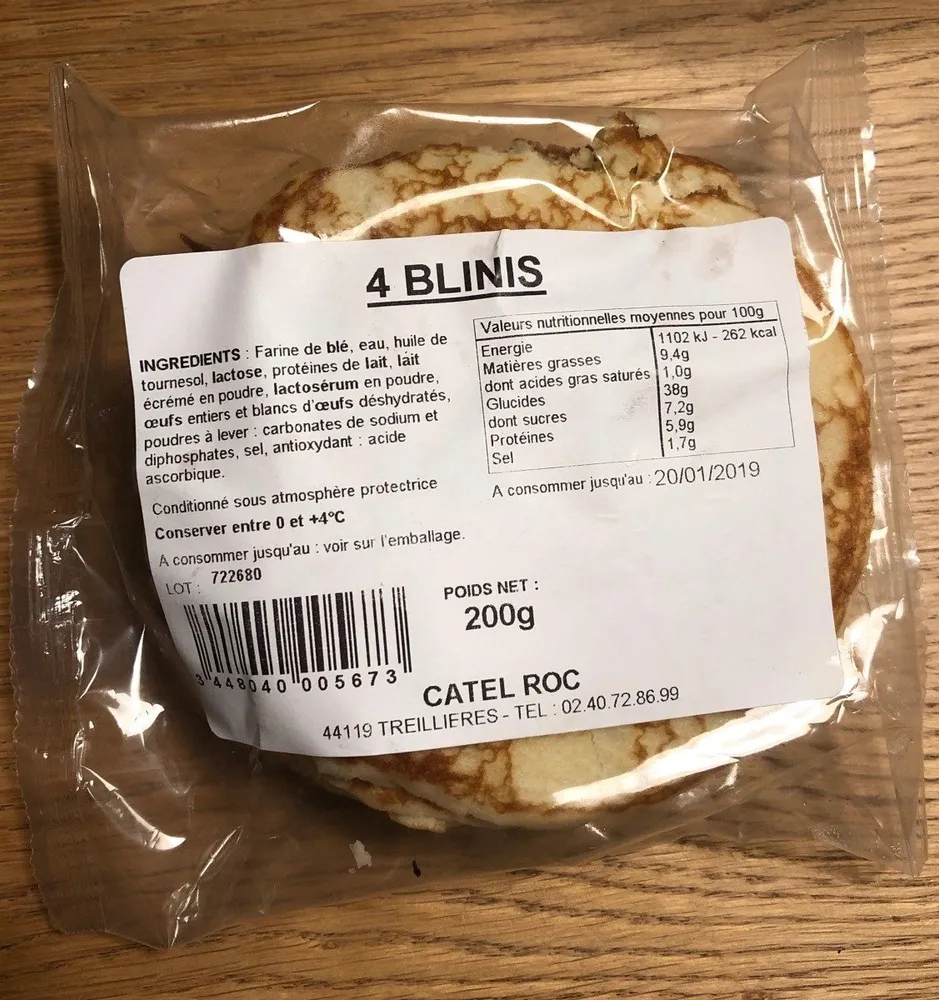 4 Blinis CATEL ROC