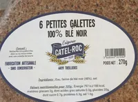 6 petites galettes 100% blé noir