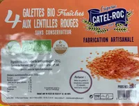 Galettes bio aux lentilles rouges
