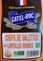 Chips de galettes aux lentilles rouges bio