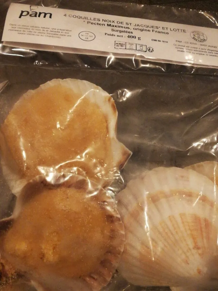 Coquilles noix St Jacques et lotte