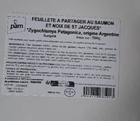 Feuilleté à partager au saumon et noix de st Jacques