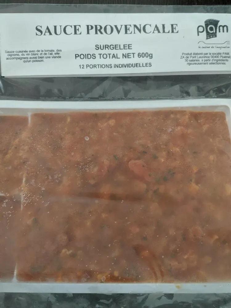 Sauce provençale surgelée