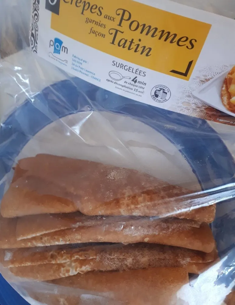Crêpes aux pommes garnies façon tatin
