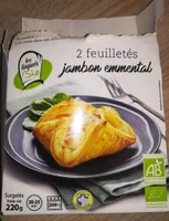 2 feuilletés jambon emmental