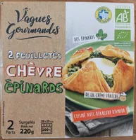 Feuilletés épinard chèvre bio