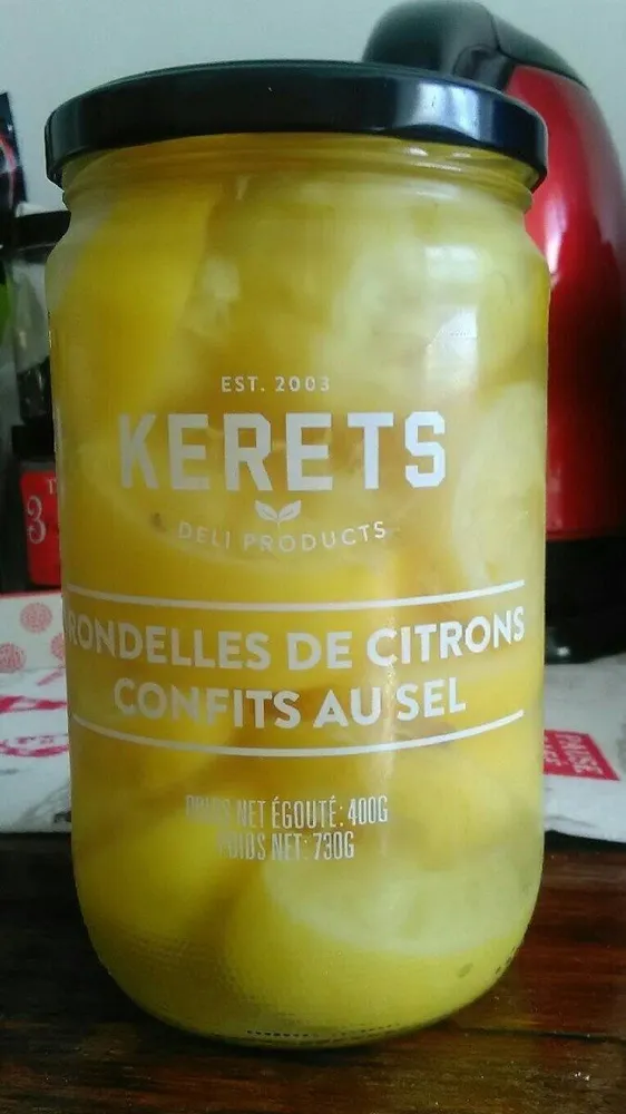 Rondelles de citrons confits au sel