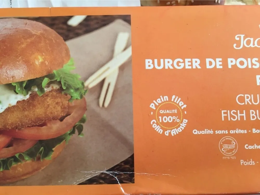 Burger de poisson pane
