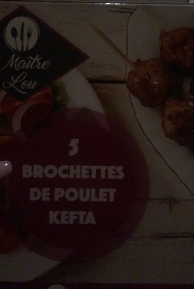 Brochette poulet kefta