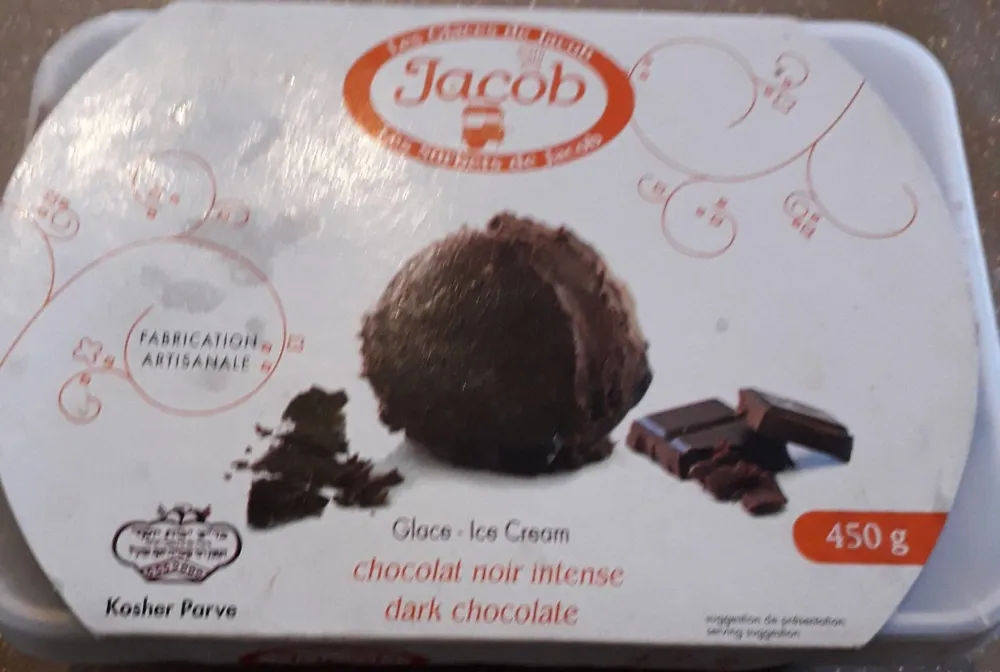 Glace chocolat noir intense